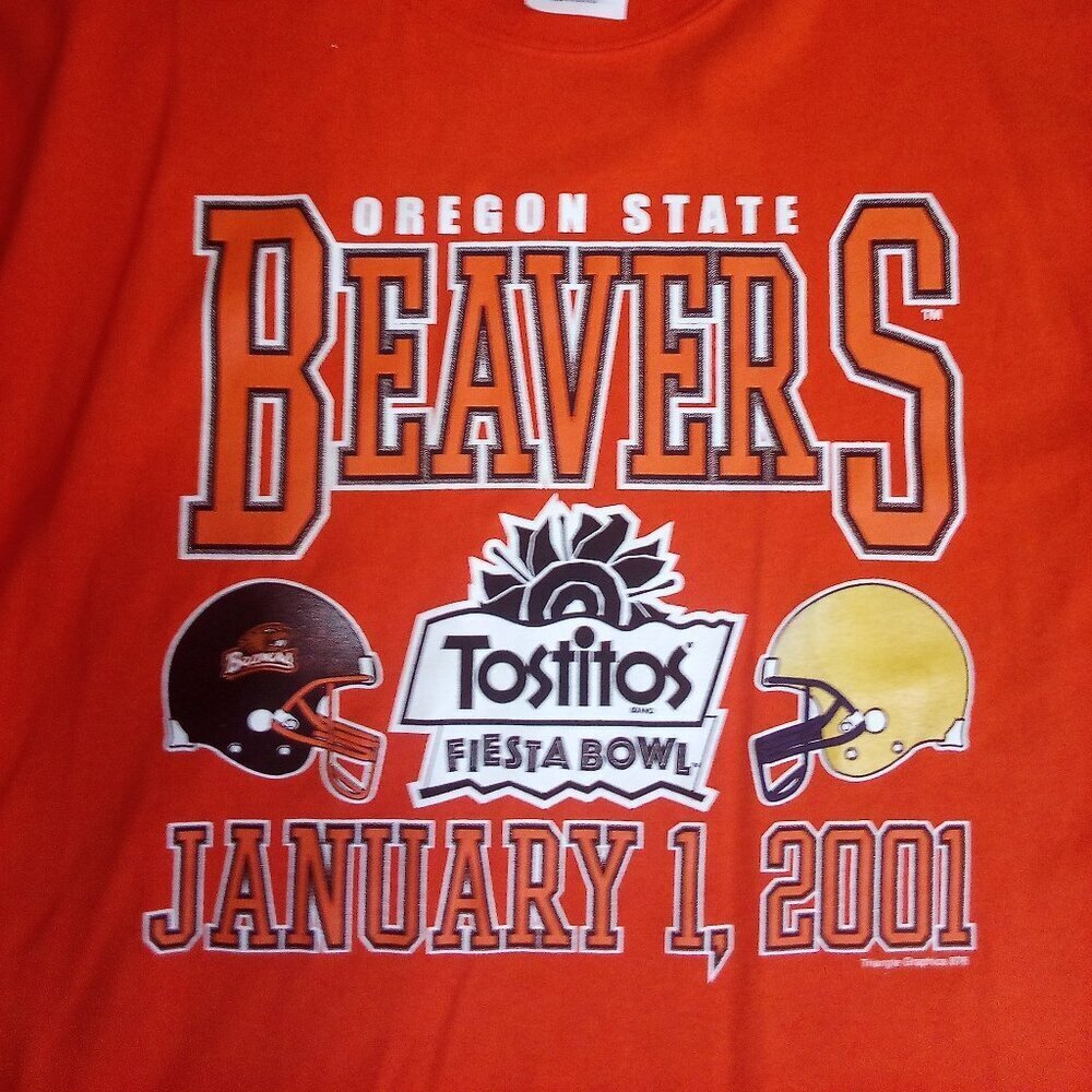 Deadstock Vintage Oregon State Beavers Fiesta Bowl 2001 T-Shirt